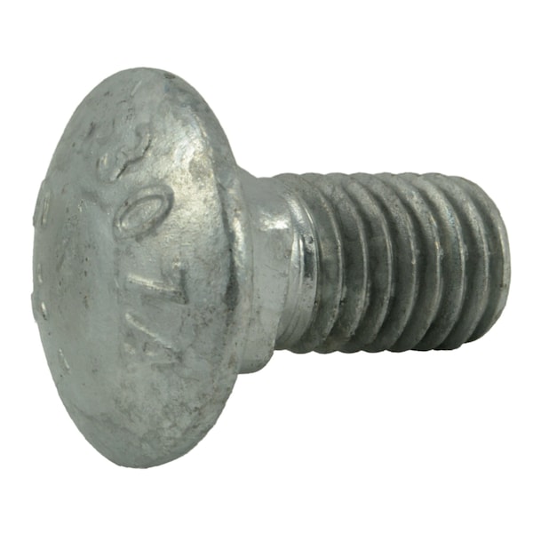 Midwest Fastener Carriage Bolt, Square Neck, 13 (Coarse), 1 in L, Steel, Hot Dipped Galvanized, 8 PK 35261 - main
